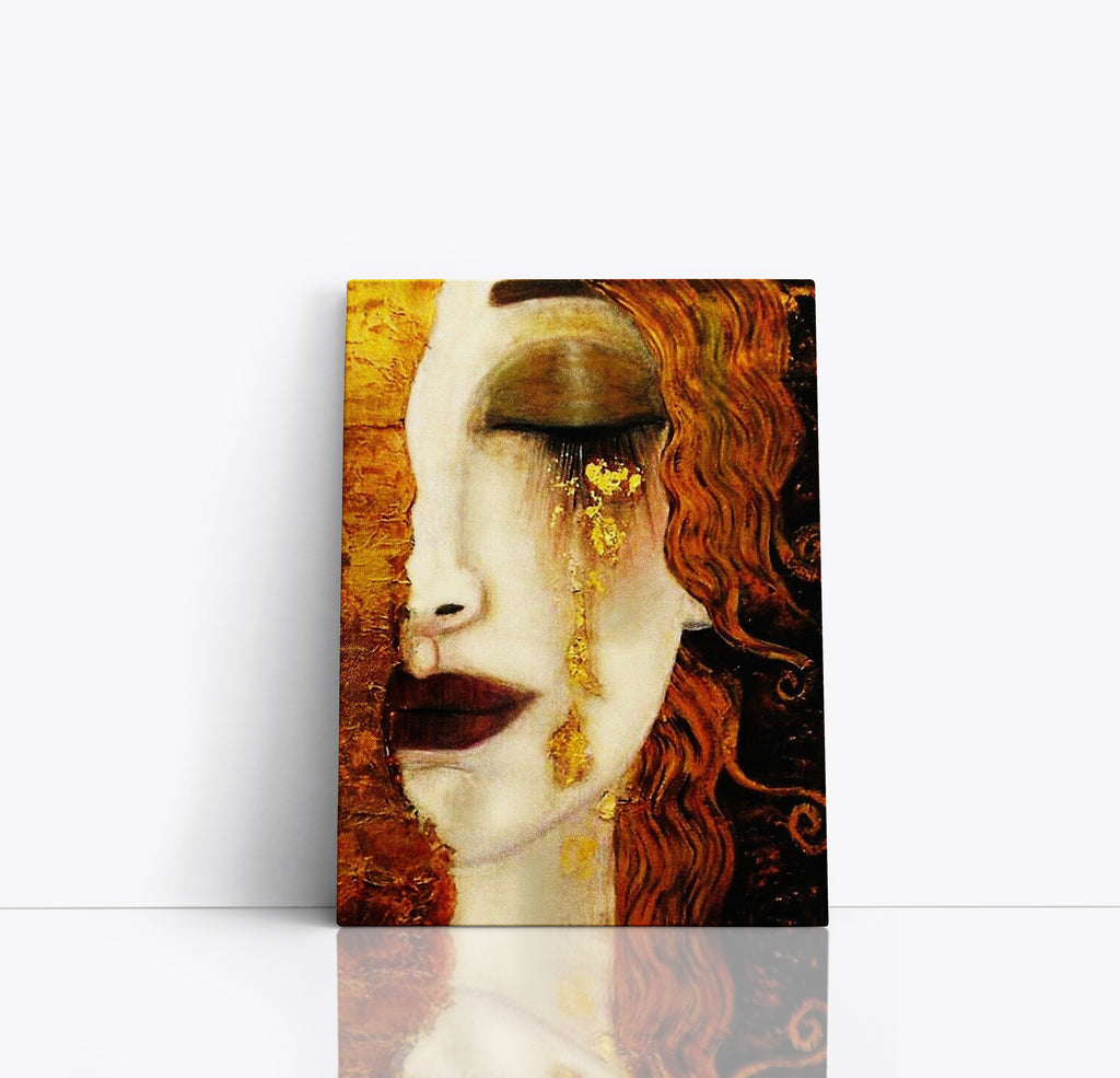 Gustav Klimt Freya's Tears Reproduction Canvas Print Wall Art