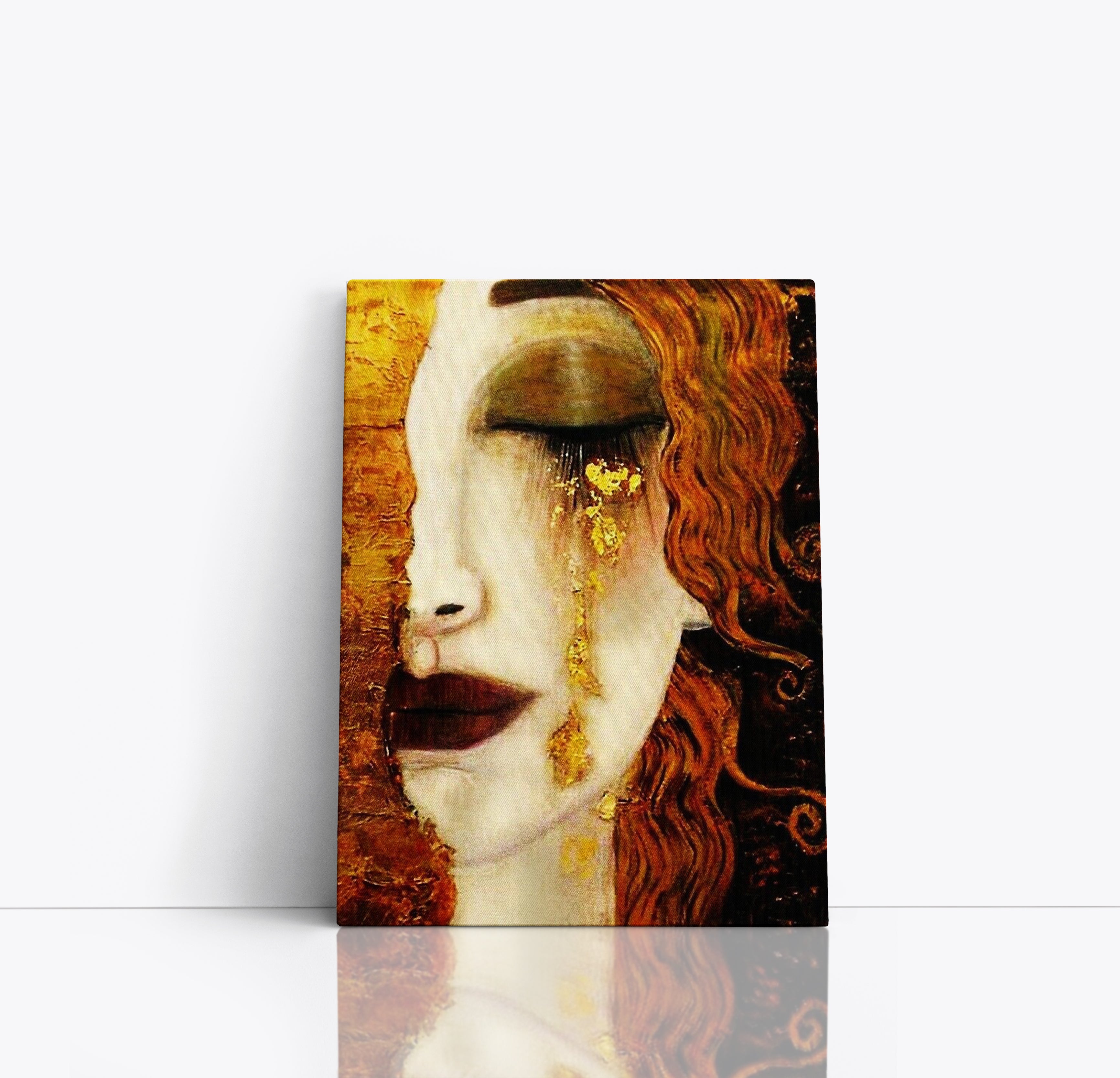 Gustav Klimt Freya's Tears Reproduction Canvas Print Wall Art