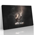 AC/DC Heavy Metal Angus Young Playing Guitar Wall Art Canvas Print