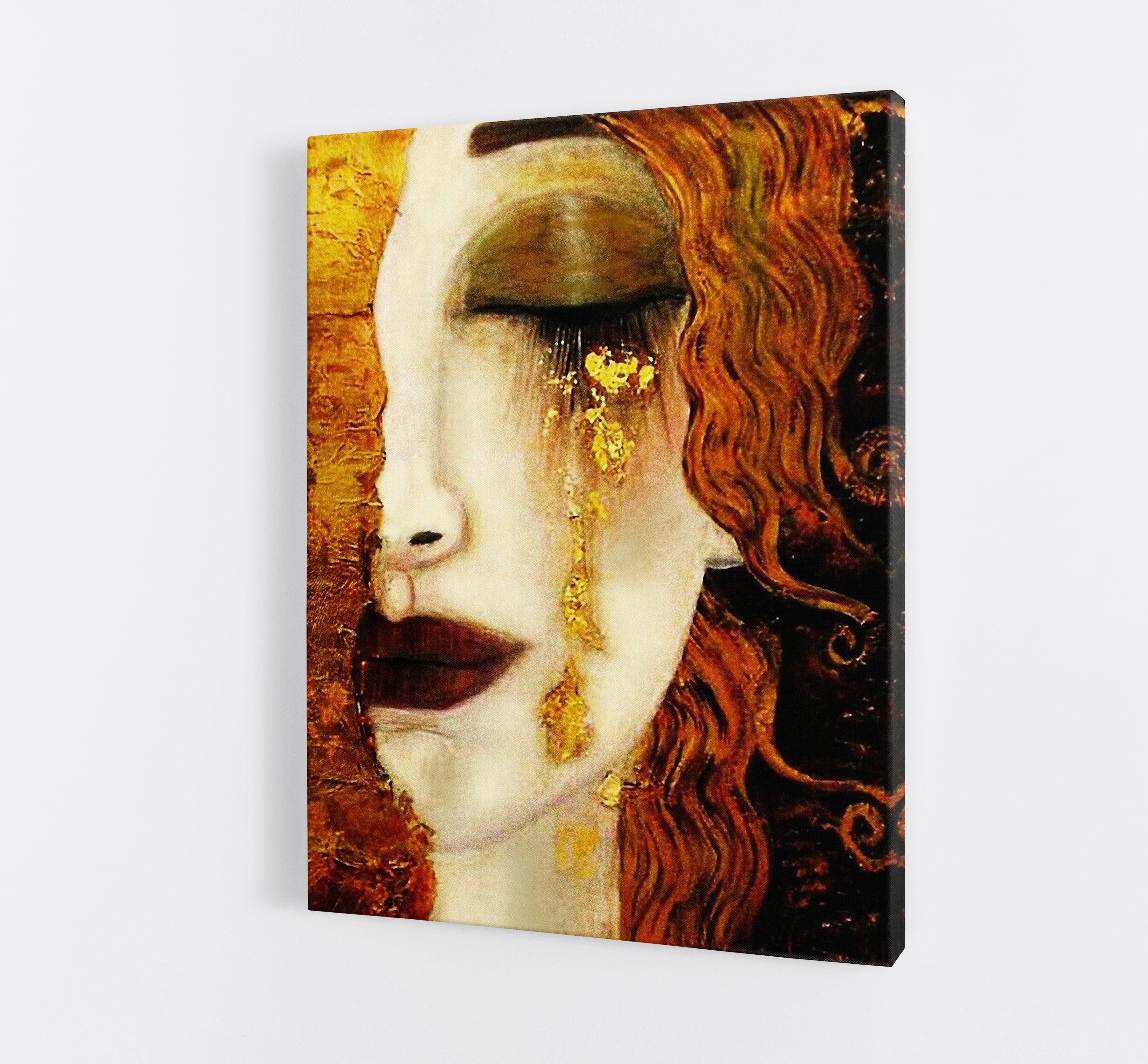 Gustav Klimt Freya's Tears Reproduction Canvas Print Wall Art
