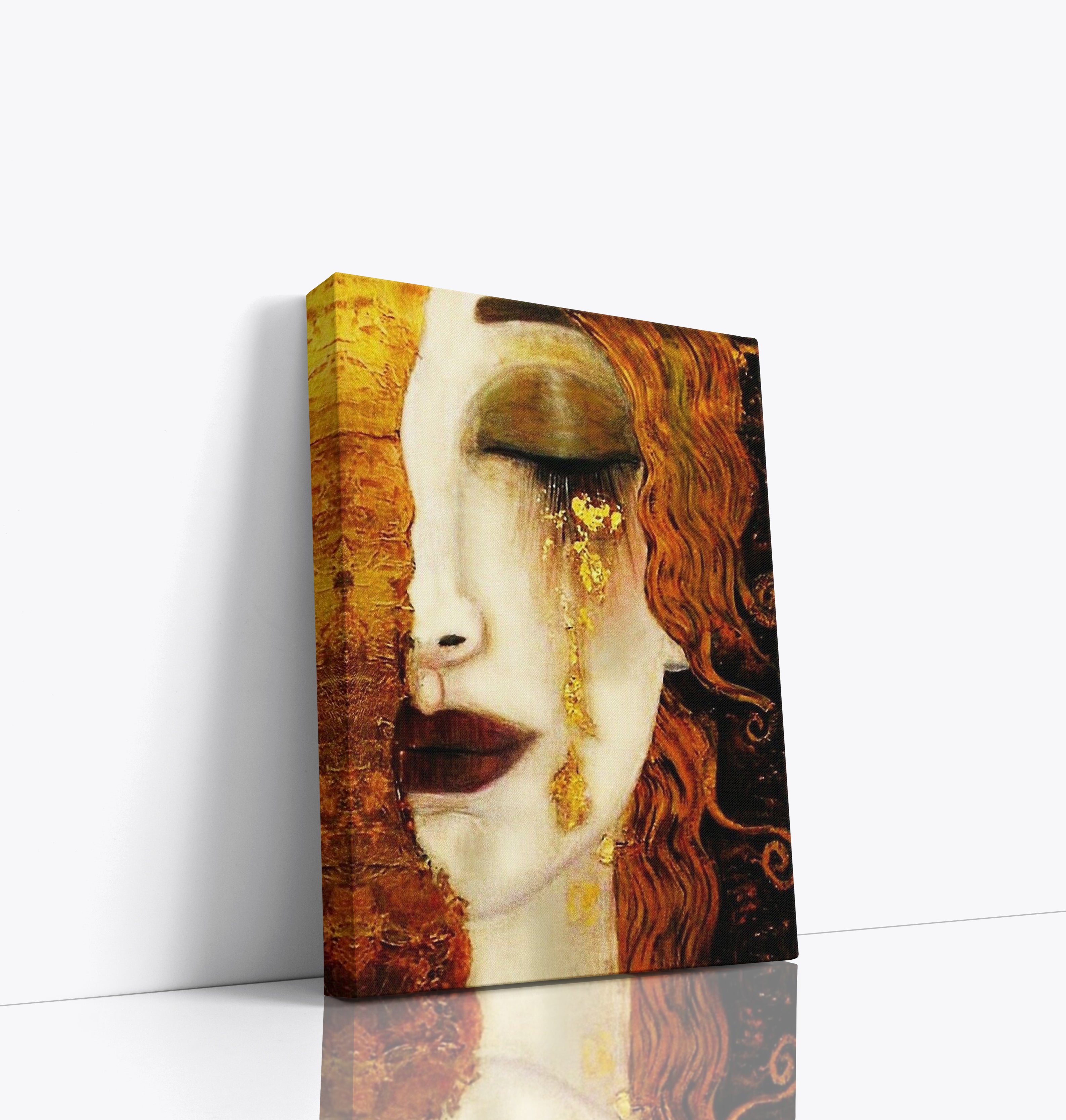 Gustav Klimt Freya's Tears Reproduction Canvas Print Wall Art