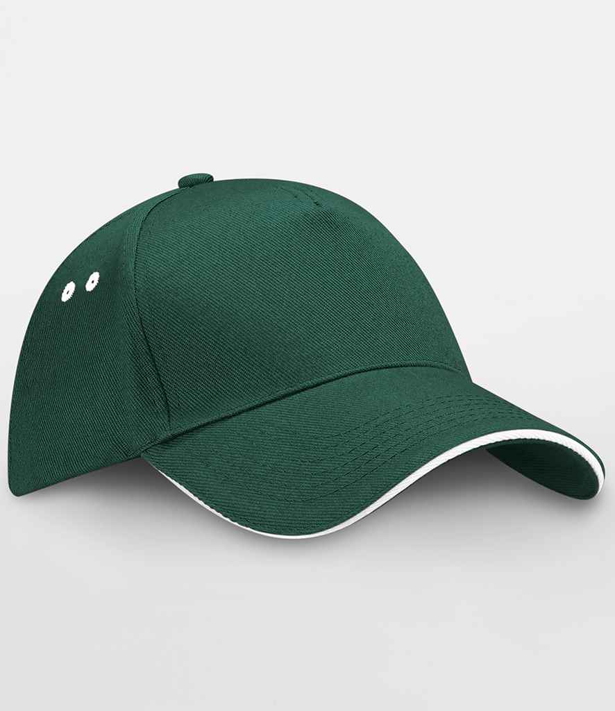 BB15C Bottle Green/White Front
