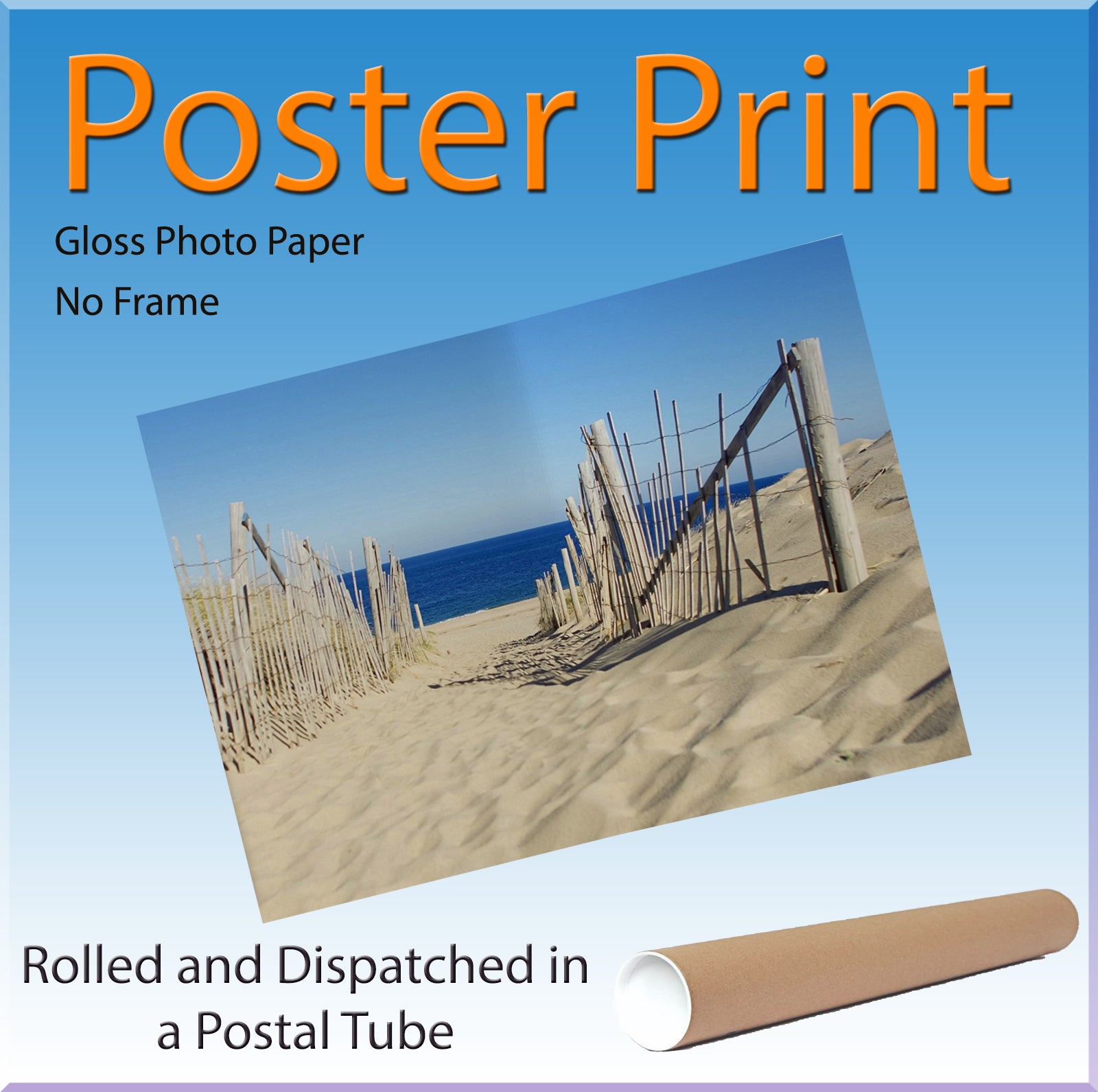 Seascape Beach Sand Dunes Landscape Wall Art
