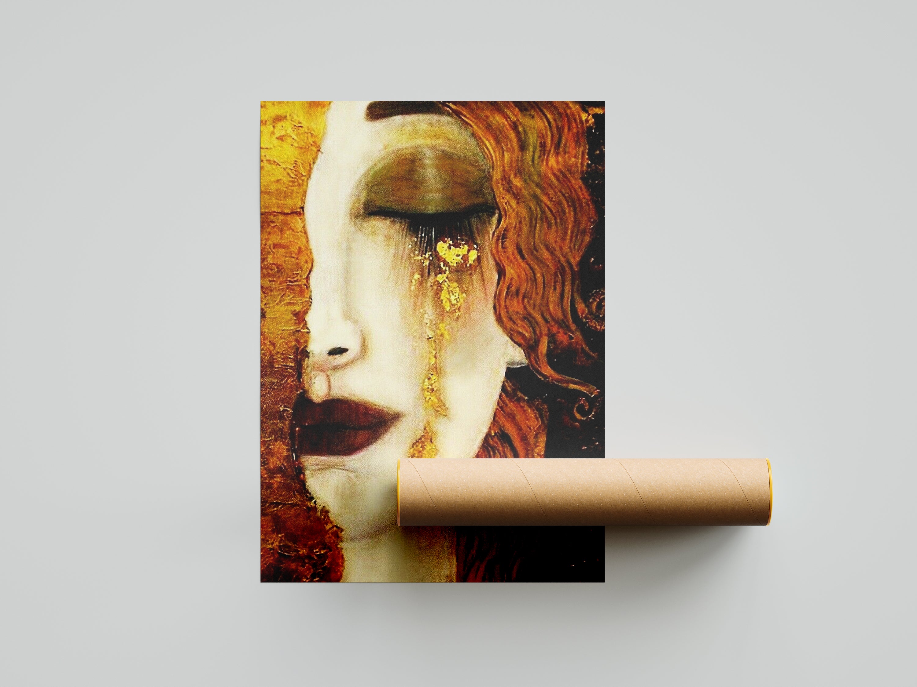 Gustav Klimt Freya's Tears Reproduction Canvas Print Wall Art