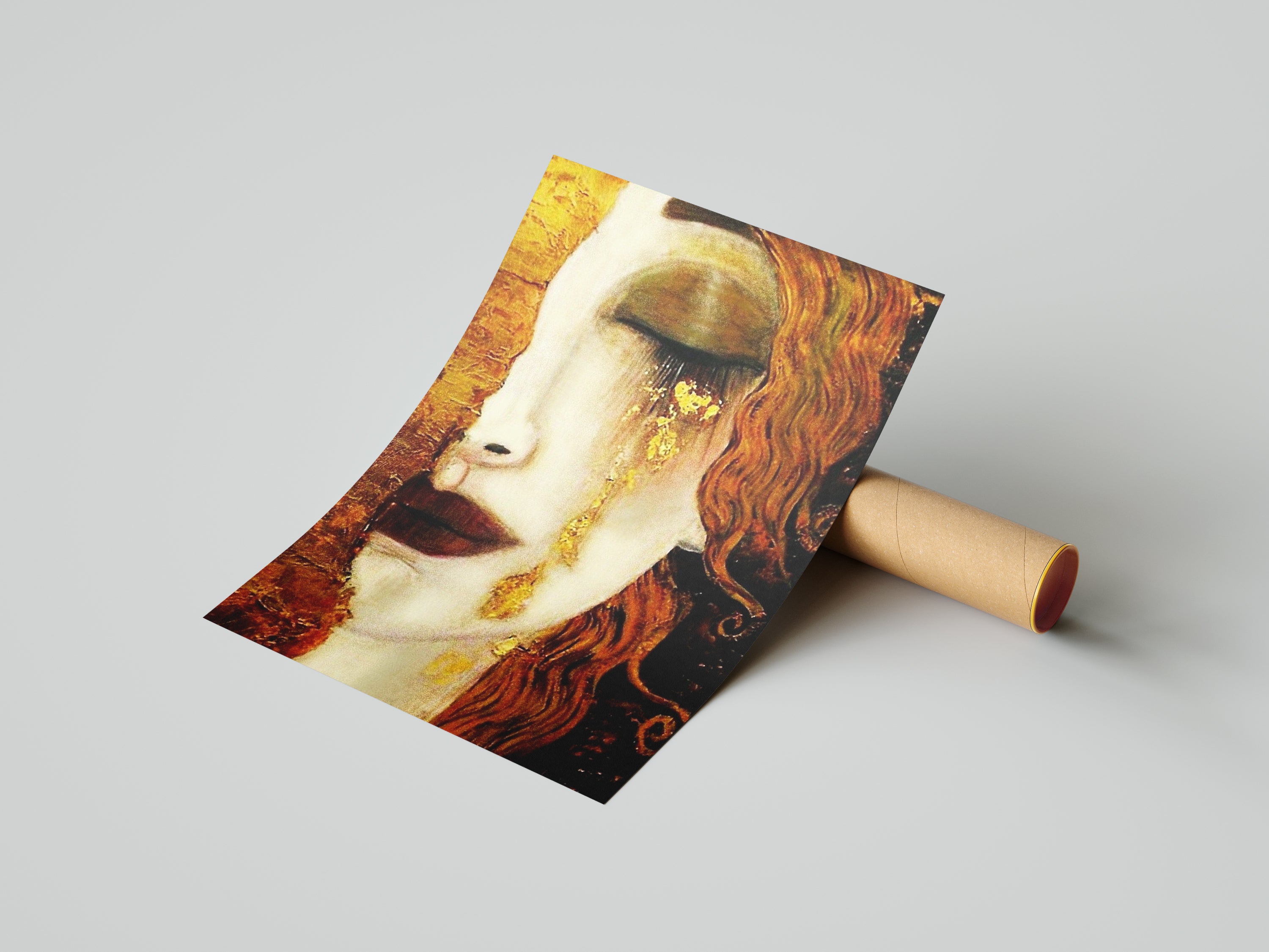 Gustav Klimt Freya's Tears Reproduction Canvas Print Wall Art