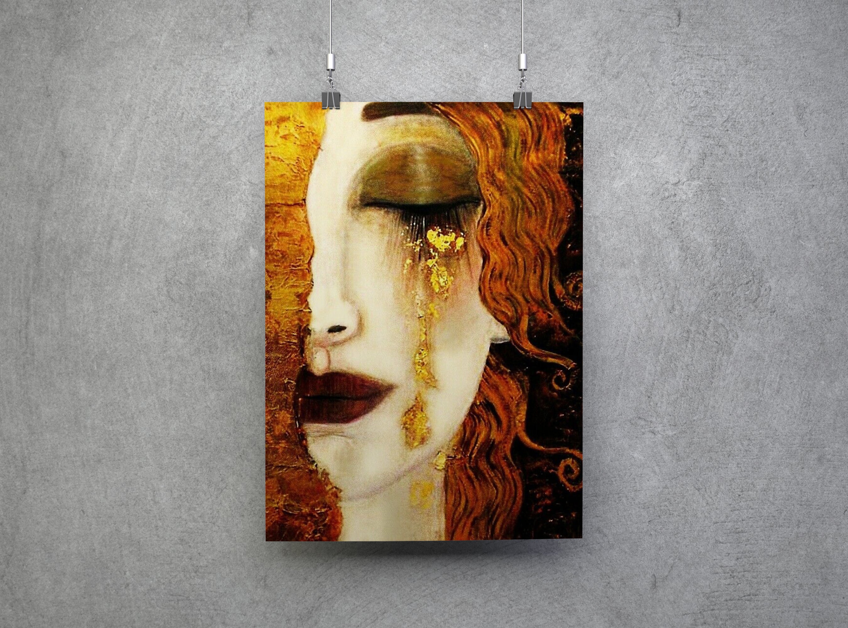 Gustav Klimt Freya's Tears Reproduction Canvas Print Wall Art