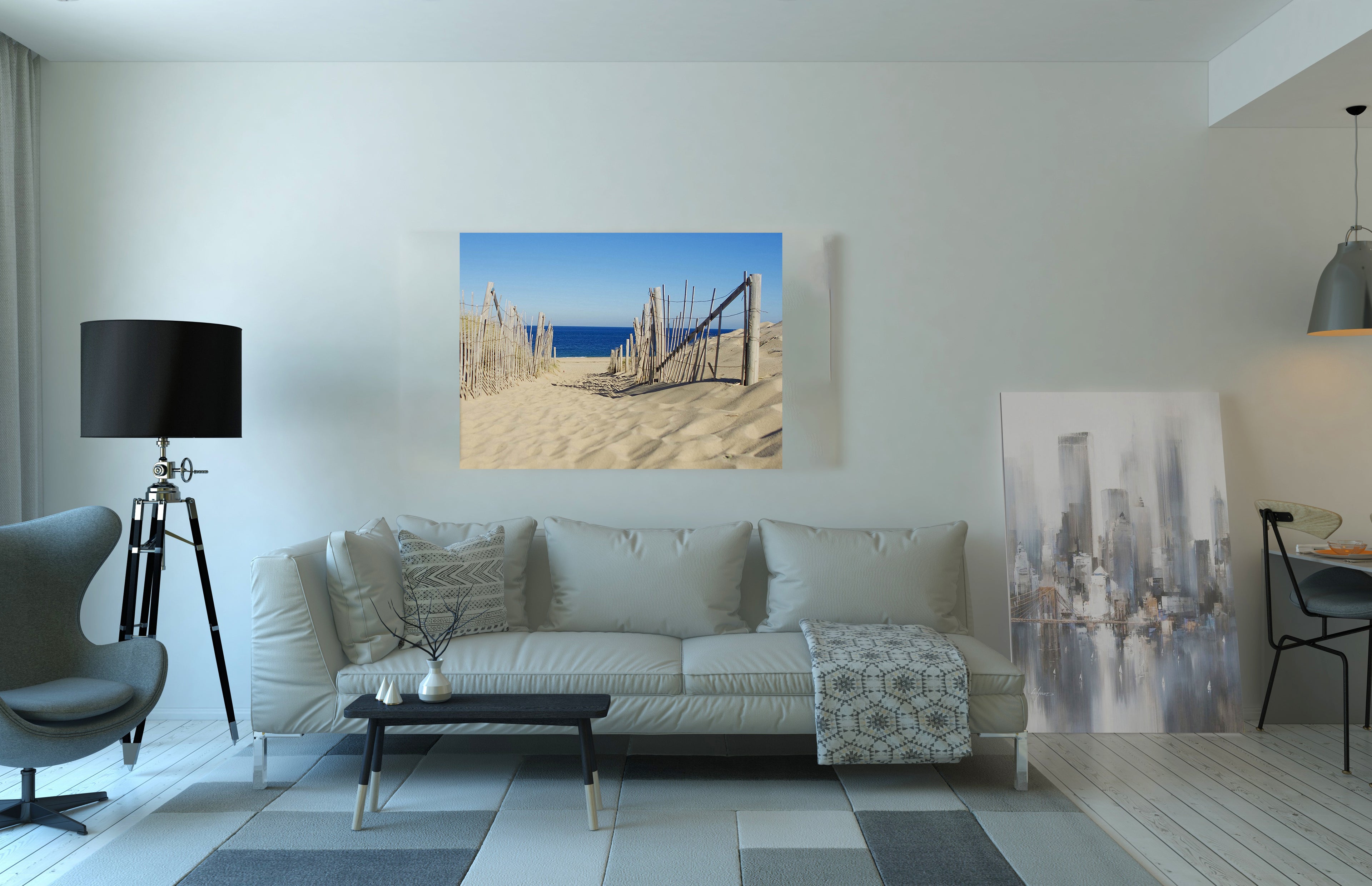 Seascape Beach Sand Dunes Landscape Wall Art